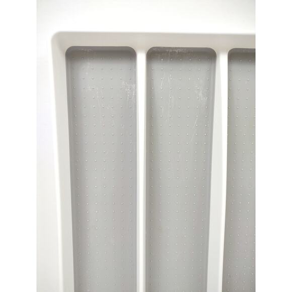 Madesmart Soft Grip Non-Slip 3 Section Utensil Tray Kitchen Drawer Organizer - Picture 8 of 9